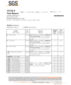 通過SGS重金屬及可塑劑檢測